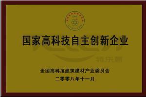 国家高科技自主创新企业