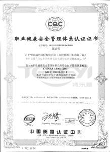 职业健康安全管理体系