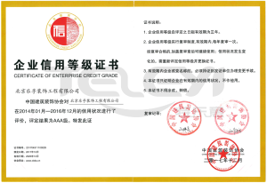 企業信用AAA證書