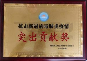 抗擊新冠病毒突出貢獻(xiàn)獎