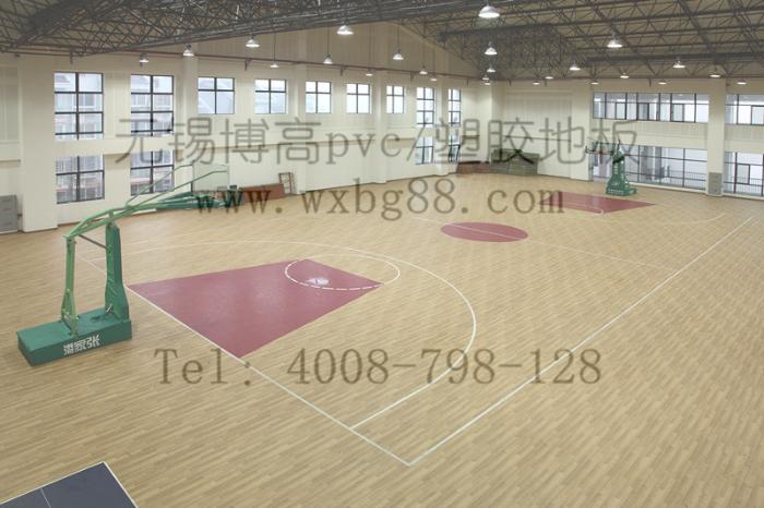 博高体育馆运动地板，江苏体育馆防滑pvc地板