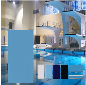 泳池砖 游泳池陶瓷地砖 浴室防滑地砖 天蓝色 水槽壁砖115*240mm