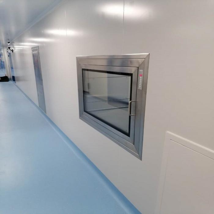 传递窗安装位置对洁净效果的影响