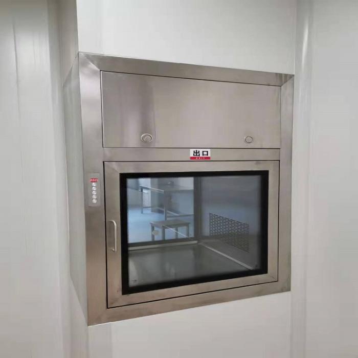 传递窗安装位置对洁净效果的影响